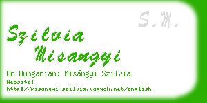 szilvia misangyi business card