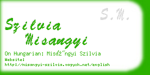 szilvia misangyi business card